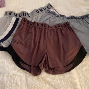 Under Armour shorts.